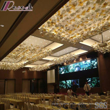 Fashion Flower Glass Pendant Lighting con el lobby del hotel